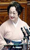 2004- President of the House of Councillors Chikage Ogi, Japan
